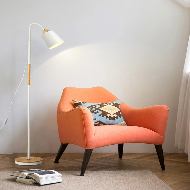  Modern iron painted wood American Style Floor Lamps Adjustable Hotel light E27 LED AC 110V 220V for - 32859533318