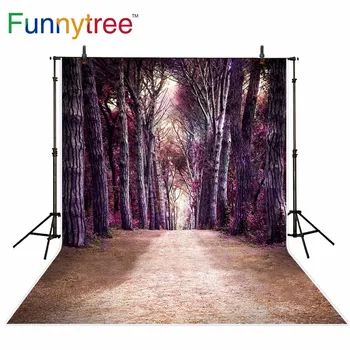 

Funnytree backdrops for photography studio forest path tree autumn nature landscape professional background photobooth photocall