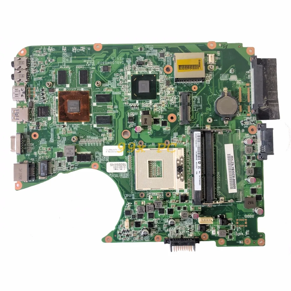 LAOKE для Toshiba Satellite L750 L755 Материнская плата ноутбука HM65 W/GPU A000081620 DABLDDMB8D0 DDR3 Тесты ОК |