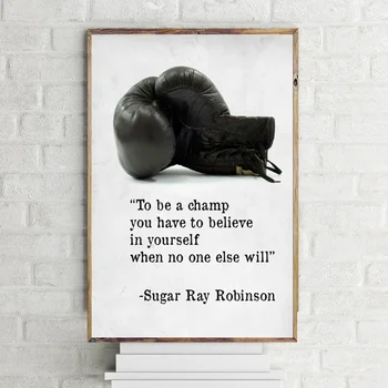 

Muhammad Ali Boxing Inspirational Sport Poster Art Canvas Poster Movie poster Wall Pictures for Living Room No Frame