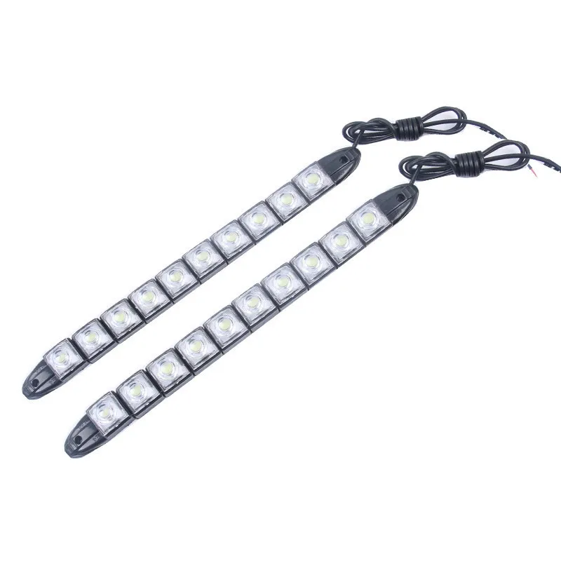 

2pc 10 LED COB DRL Fog Lights Flexible Silicone Daytime Running Lights Waterproof 10w Super Bright Led Fog Light car styling