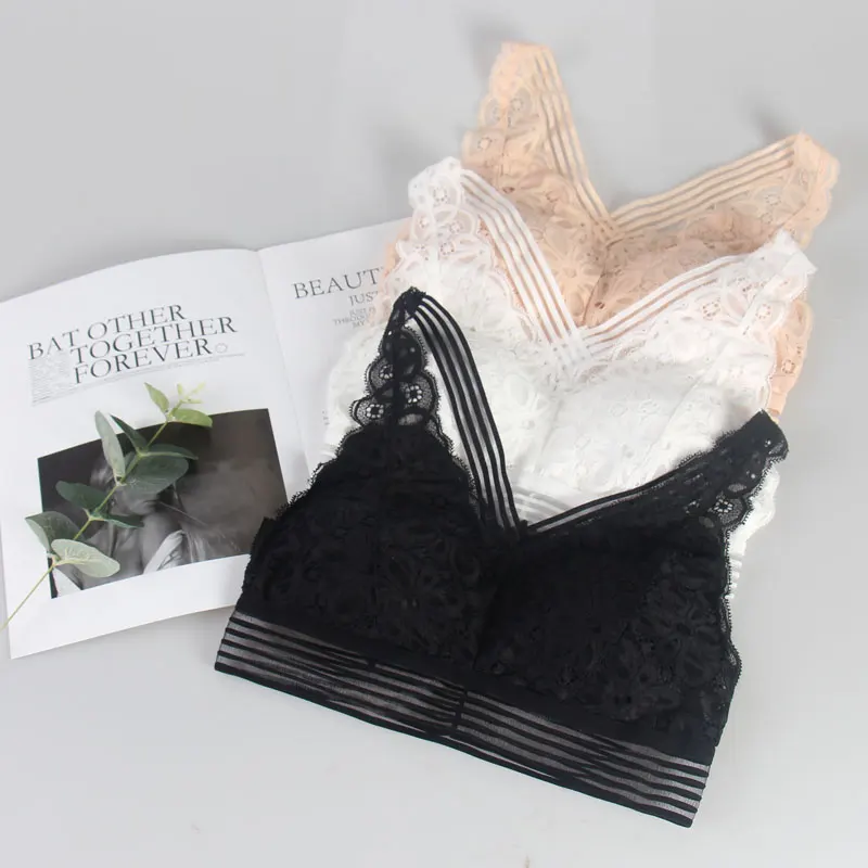 

CMENIN Lace Tube Tops Women Strapless Lace Camisole Backless Bra Bandeau Slim Sexy Solid Tanks Underwear Girl Wrap Top B0065