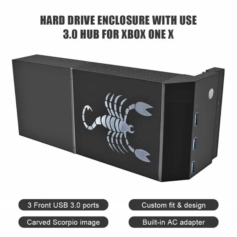 В игровых консолях находится внешний жесткий диск HDD Box USB 3,0 Hub для Xbox One X