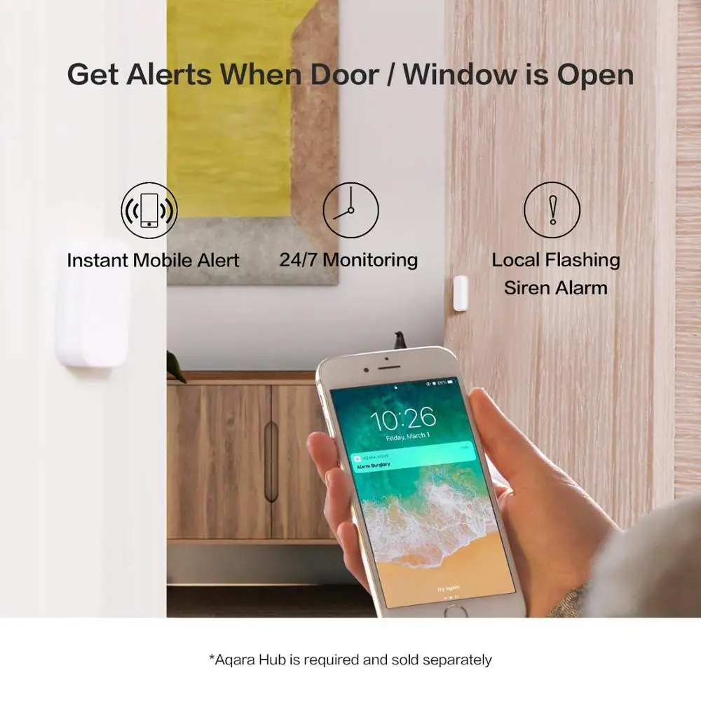  Original Xiaomi Aqara Door Window Sensor Smart Home Xiaomi Zigbee Function Remote Control Alarm Doo - 33017108743