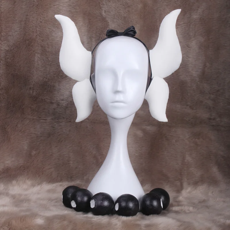 Cosworld Miss Kobayashi's Dragon Maid Kamui Kanna Gradient Purple Cosplay Full Wig Horns Headdress Accessories (4)