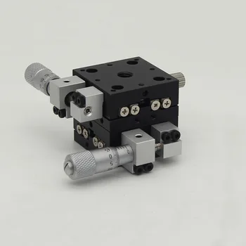 

XY Axis 50*50mm Knob Micrometer Sliding stage Guide Rail Type Platform Manual Displacement Sliding Table LY50-L, LY50-R, LY50-C