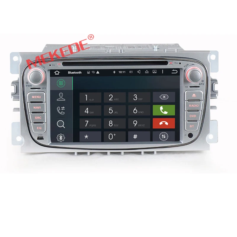 Perfect Two Din 7 Inch Car DVD Player Android7.1 For FORD/Focus/S-MAX/Mondeo/C-MAX/Galaxy Quad Core Wifi GPS Navigation Radio FM USB 5