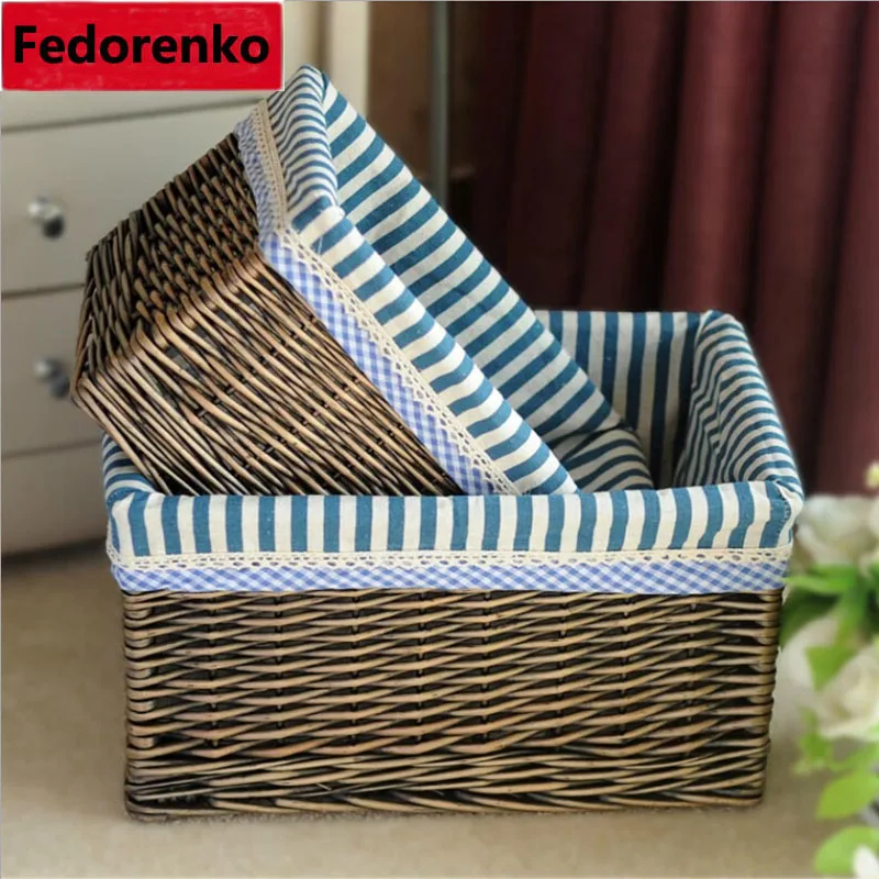 

large wicker storage baskets boite de rangement sundries organizador de maquillaje storage boxes baskets for clothes organizer