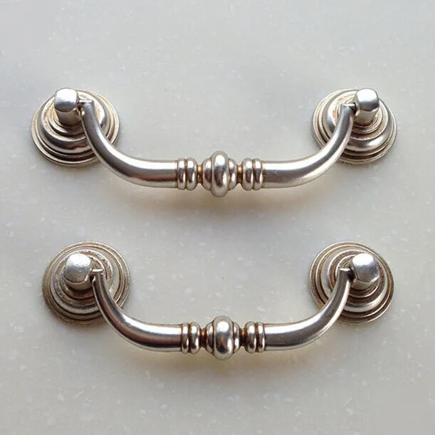 90mm Shaky Furniture Handles Antique Distress Kitchen Cabinet 90mm Shaky Furniture Handles Antique Distress Kitchen Cabinet Pull Silver Drawer Dresser Bedside Table