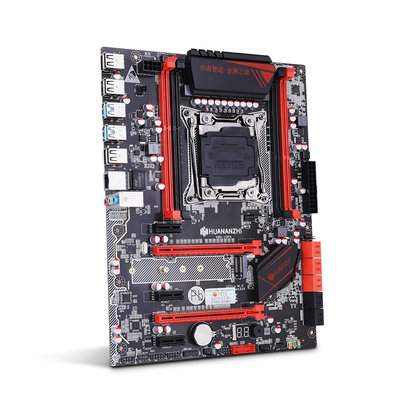 Скидка материнская плата комплект HUANANZHI X99 LGA2011-3 материнская плата с M.2 NVMe слотом cpu Xeon E5 2676 V3 ram 64G(4*16G) 1866 RECC