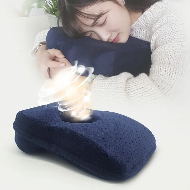 Breathable Velvet Fabric Sleep Pillow Car Travel Cushion Home Breathable Velvet Fabric Sleep Pillow Car Travel Cushion Home Textile Portable Sleeping Nap For Office