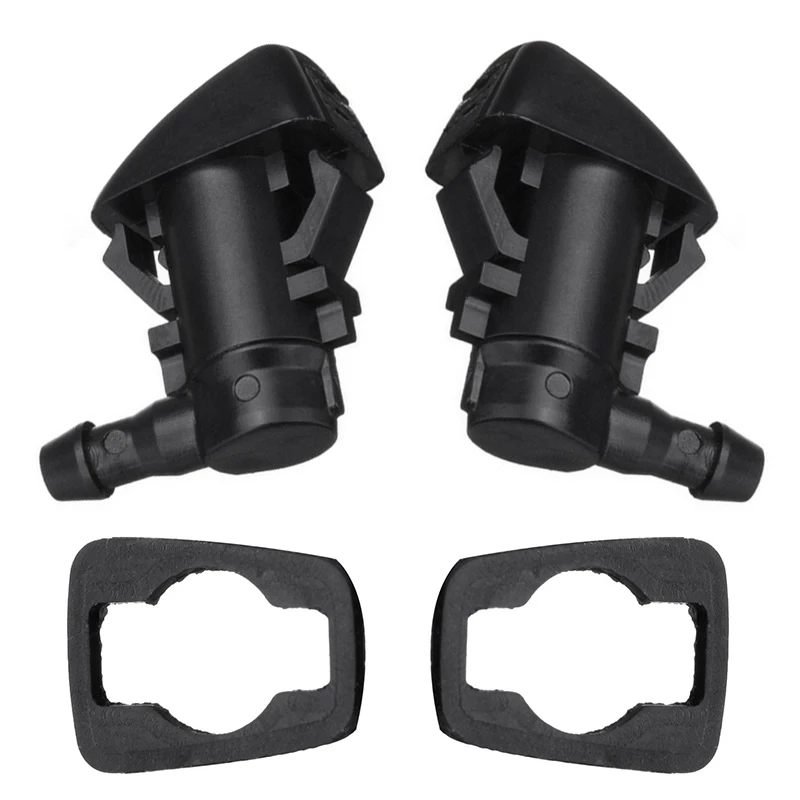 For Jeep 2pcs Plastic Windshield Wiper Spray Jet Washer Nozzle Support Grand Cherokee 05-18 Accessories