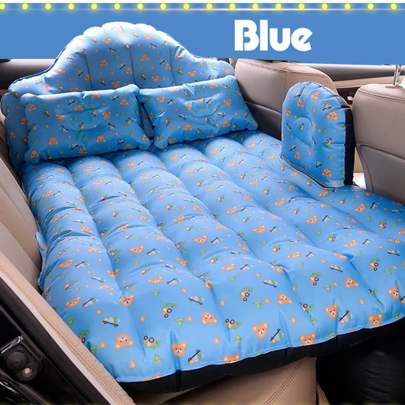 Universal coche aire inflable cama de viaje colchón cubierta de asiento sofá almohada al aire libre Camping Mat cojín de ropa de cama para niños