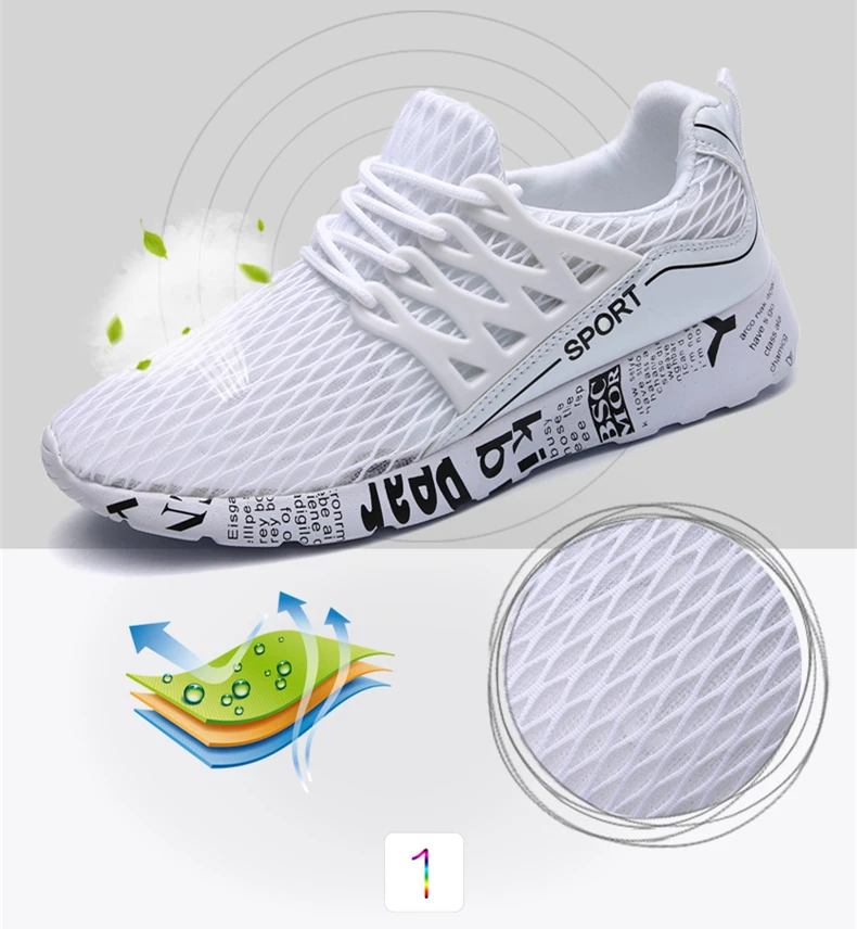 DESERT RAM Brand 2018 Fashion Shoes Men Fabric Air Mesh Casual Tenis Sneakers High Top Summer Breathable Black White Mens Shoe (3)