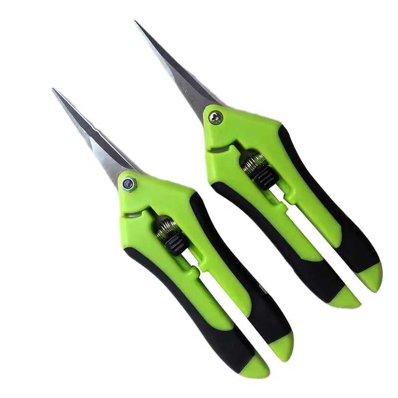 2 Pcs Plastic Gardening Shears Handle Scissors Portable Pruning Tools Gardening Scissors for Orchards Branches