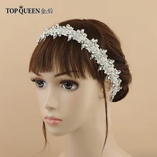 TOPQUEEN H275 горячая Распродажа ручной работы с жемчугом из бисера оголовье Diamond интимные аксессуары и handdress вышитые свадебные