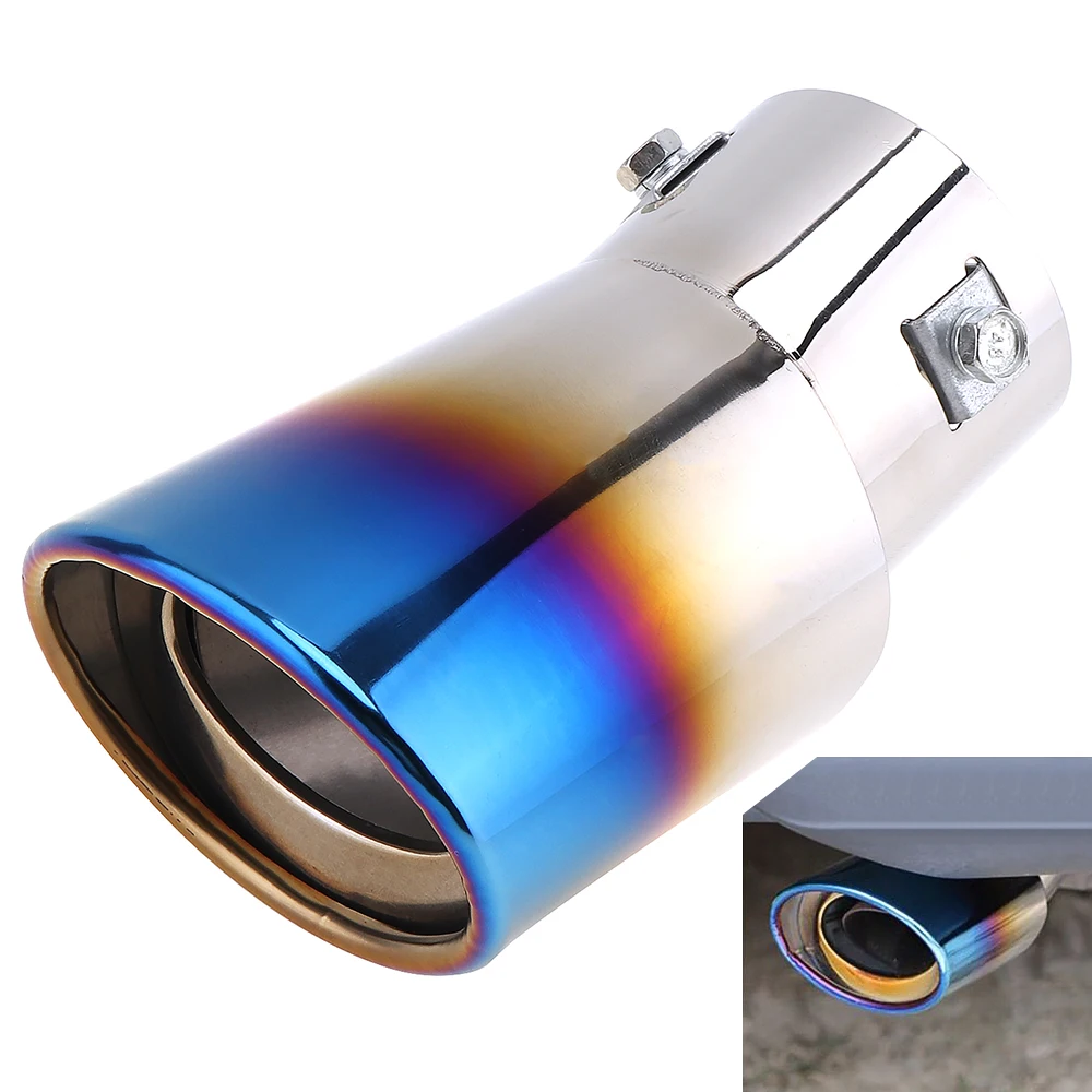 

Portable Half Enamel Auto General Exhaust Pipe Stainless Steel Single Hole Tail Throat