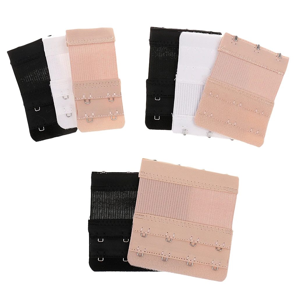 MANYANUER Estensione Intimo 3Pcs Bra Extender Strap Extension 3 Ganci 2 Righe Donne Intimates Allungato/ / / Bra Extender Hook Donne Accessori Bra per Le Donne/ / / 5Pcs