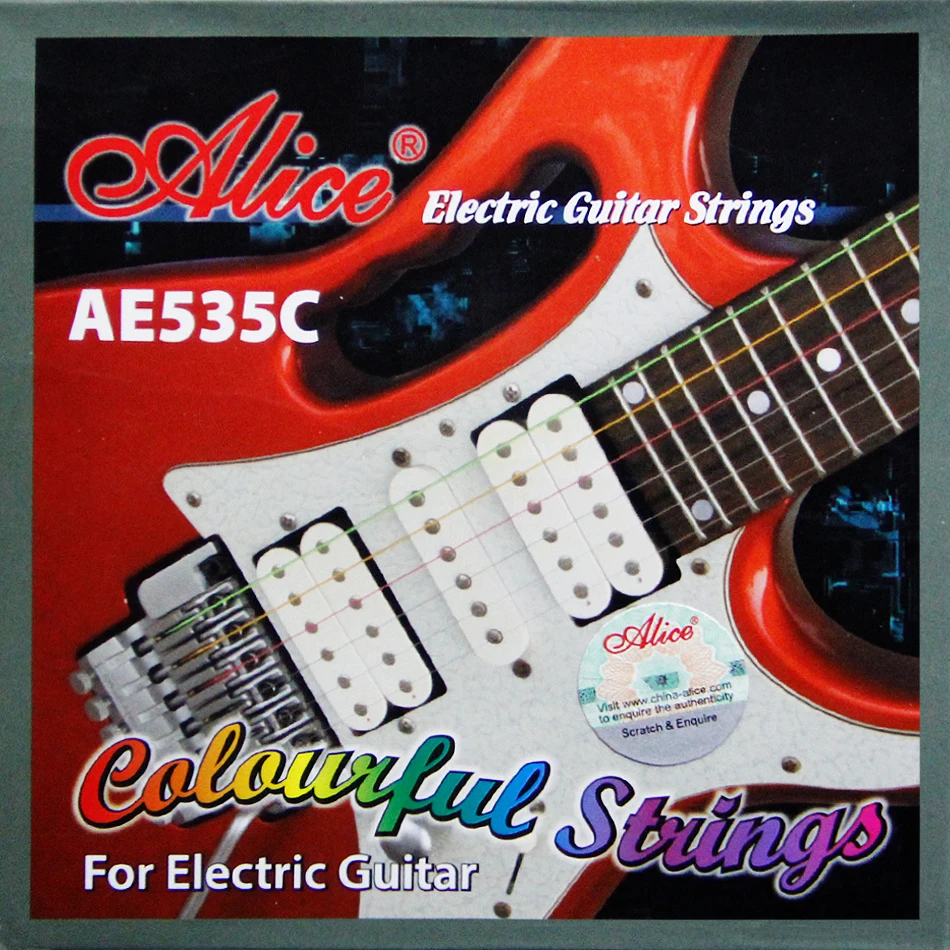 Струны Alice для электрогитары 5 комплектов цветные AE535C струны гитары аксессуары