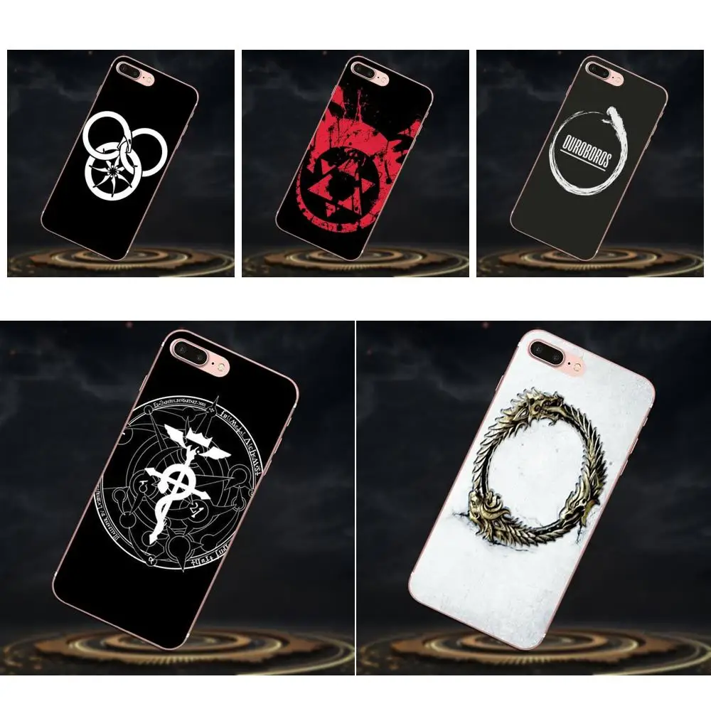 ТПУ для Huawei P7 Honor 4C 5A 5C 5X 6 6C 6A 6X 7 7X 8 9 V8 V10 Y3II Y5II Y6II G8 Play Lite Ouroboros Snake Dragon|Бамперы| |