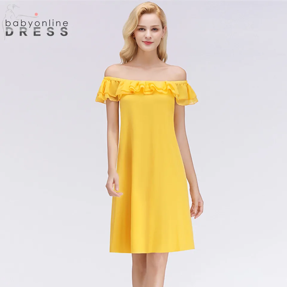 yellow dress simple