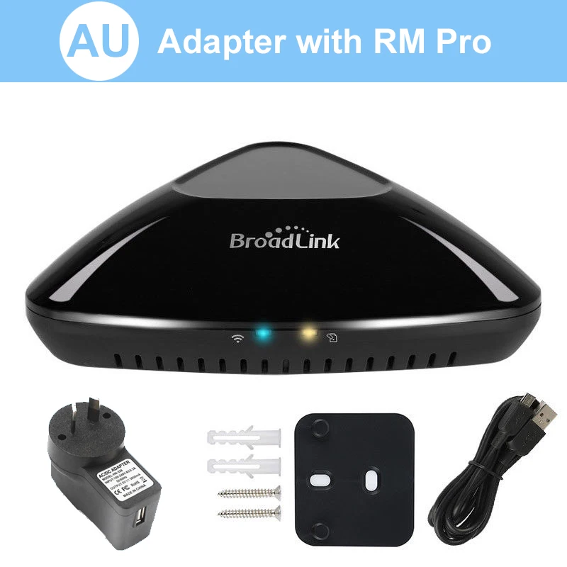Broadlink RM33Pro умный дом Domotica Универсальный пульт управления wifi+ IR+ RF пульт дистанционного управления для Google Home Alexa IOS Android - Комплект: RM Pro AU Standard