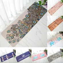 Спальня декоративные ковер диване Кофе стол длинный коврик Кухня масло Anti-грязный коврик 40*120 см фланель противоскользящие открытый ковер