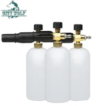 Пеногенератор Городской волк высокого давление шайба 1L Латунь снег пена Лэнс для Lavor Huter Sterwin AR bosch черный и палуба Nilfisk шайба автомобиля