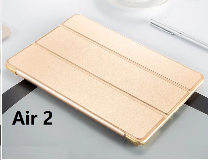 Мягкий силиконовый умный противоударный чехол для iPad Air 2 Air 1 A1474 A1566, Чехол для iPad Air 2 1 5 6, умный чехол, Автоматический Режим сна/пробуждения - Цвет: Air 2 Golden