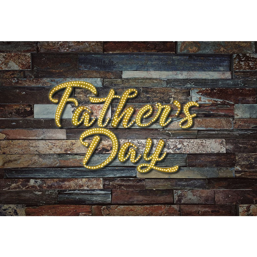 Happy Father’s Day Vintage Wood Backdrop for Photography Studio 3rd