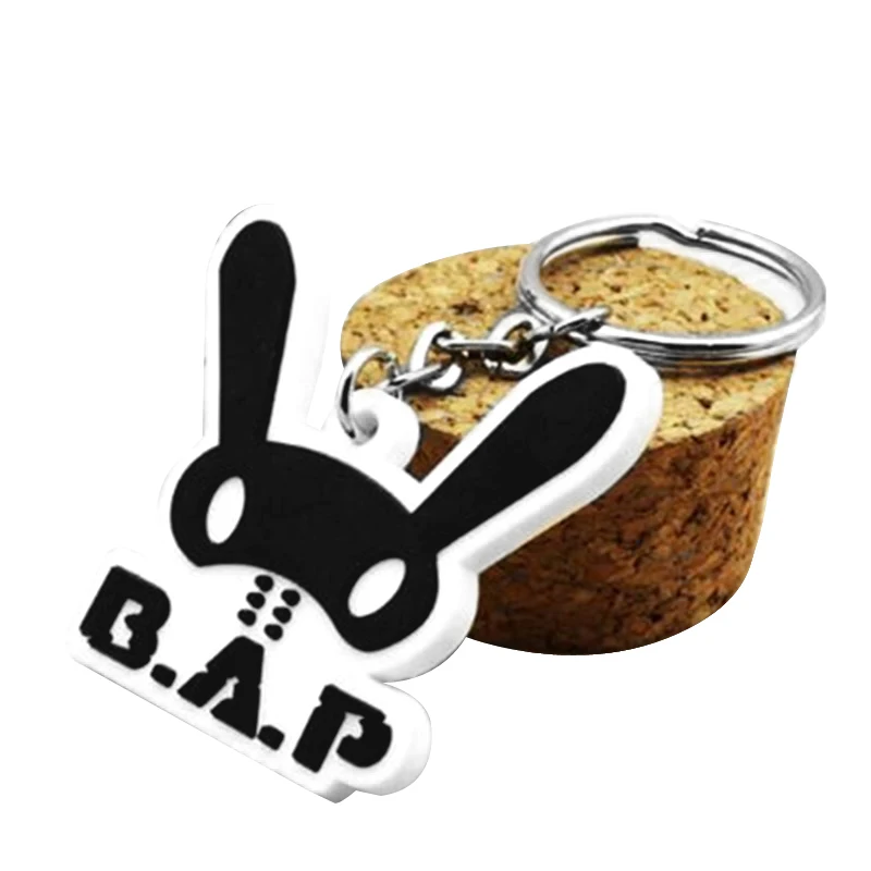 

SGDOLL KPOP Fashion B.A.P Bap the Head of Rabbit Black Model Pendant Key Chain Toy Fans Gift Collection
