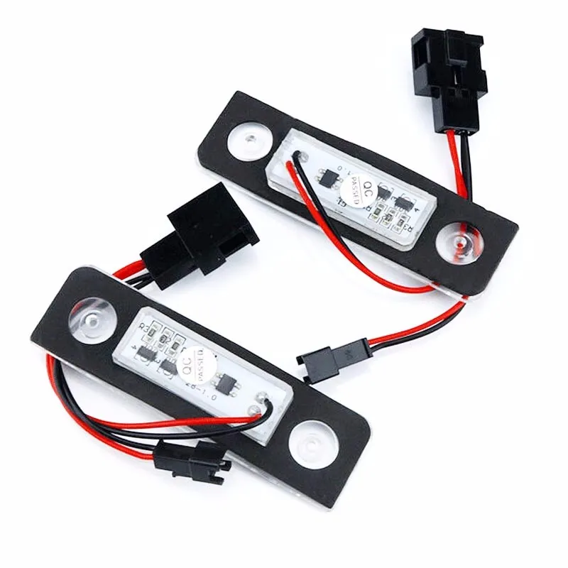 2x Free Error Car rear 18 SMD LED number plate light for Skoda Roomster 5J Octavia 1Z replacement auto accessory parts