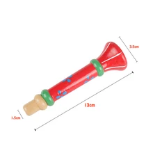 60 шт/лот горячий многоцветный Деревянный, детский рожок Hooter инструменты, труба музыкальные игрушки