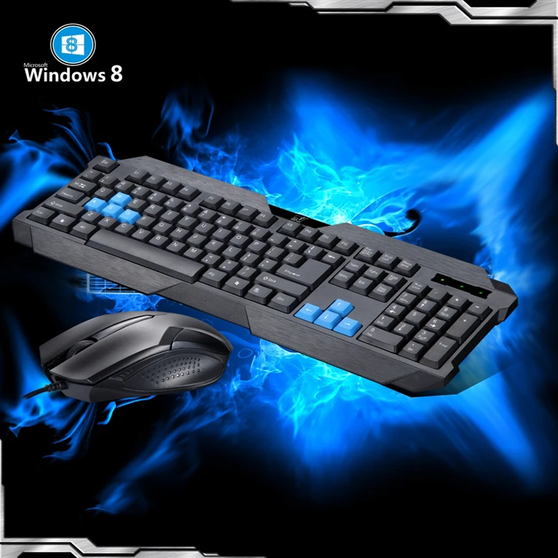 Pro Gaming Office Keyboard And Mouse Combos Set With Waterproof Optical keyboard Ergonomic Mice