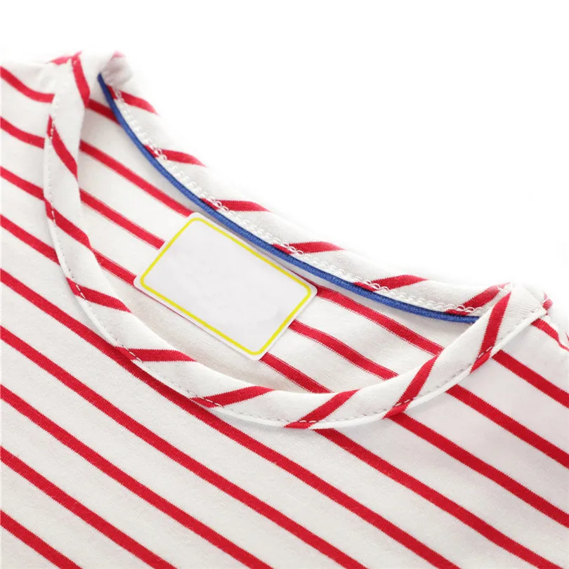 2019 new Toddler Infant Baby Kids Girls Rainbow Print  Stripe T-Shirt Blouse Clothes fashion cute design #4m26 (1)