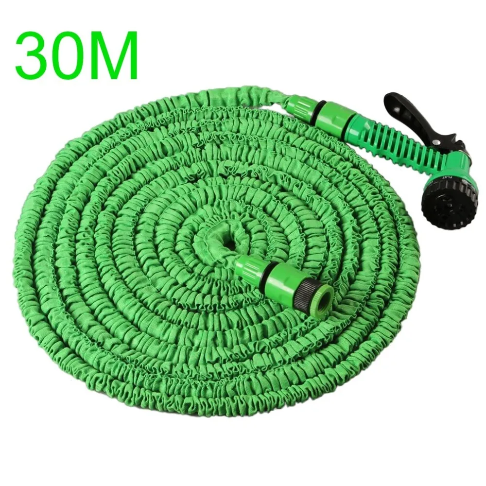 En Ligne 15 30M extensible magique Flexible jardin tuyau d eau en plastique pistolet de pulvérisation jardin voiture Yard tuyau tuyau d arrosage extérieur pistolet de pulvérisation