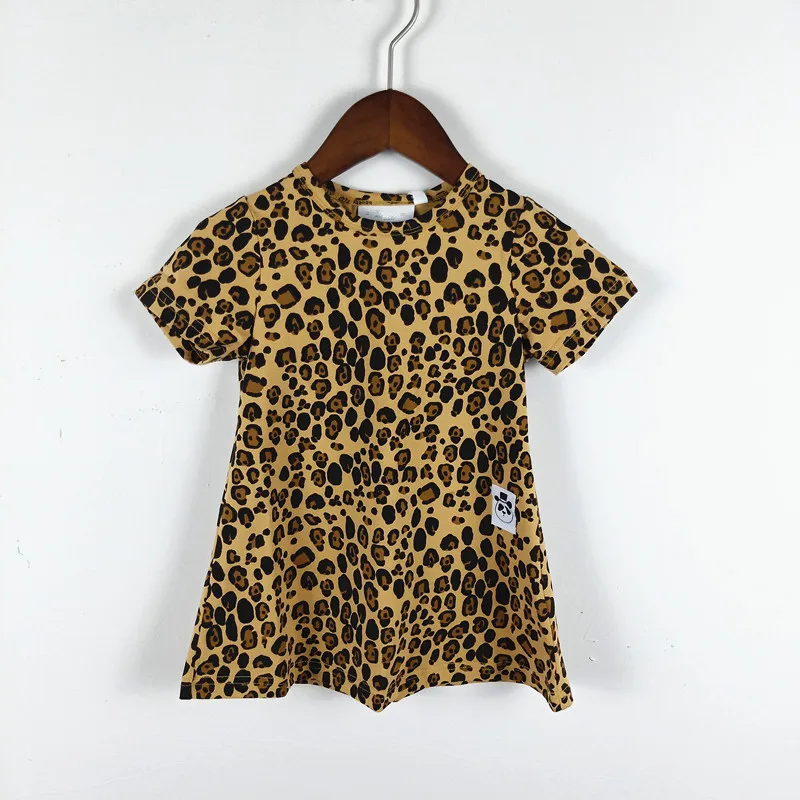 

BOBOZONE Leopard print dress for kids girls summer dress