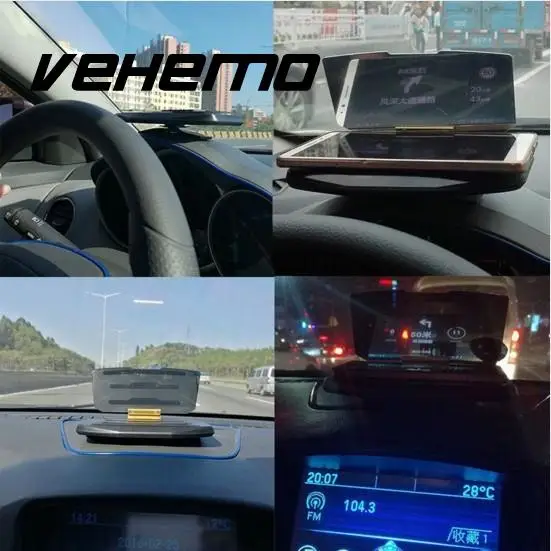 HUD мобильный gps навигации кронштейн голову для смартфонов безопасный
