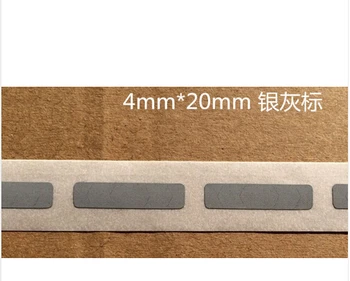 

1000pcs 4x20mm silver adhesive SCRATCH OFF sticker DIY manual hand made scratched stripe card film
