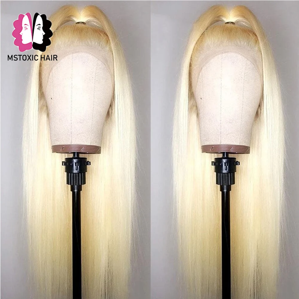 Блондинка Синтетические волосы на кружеве парик бразильский прямые волосы 613 лобовой парик Мёд блондинка Синтетические волосы на кружеве