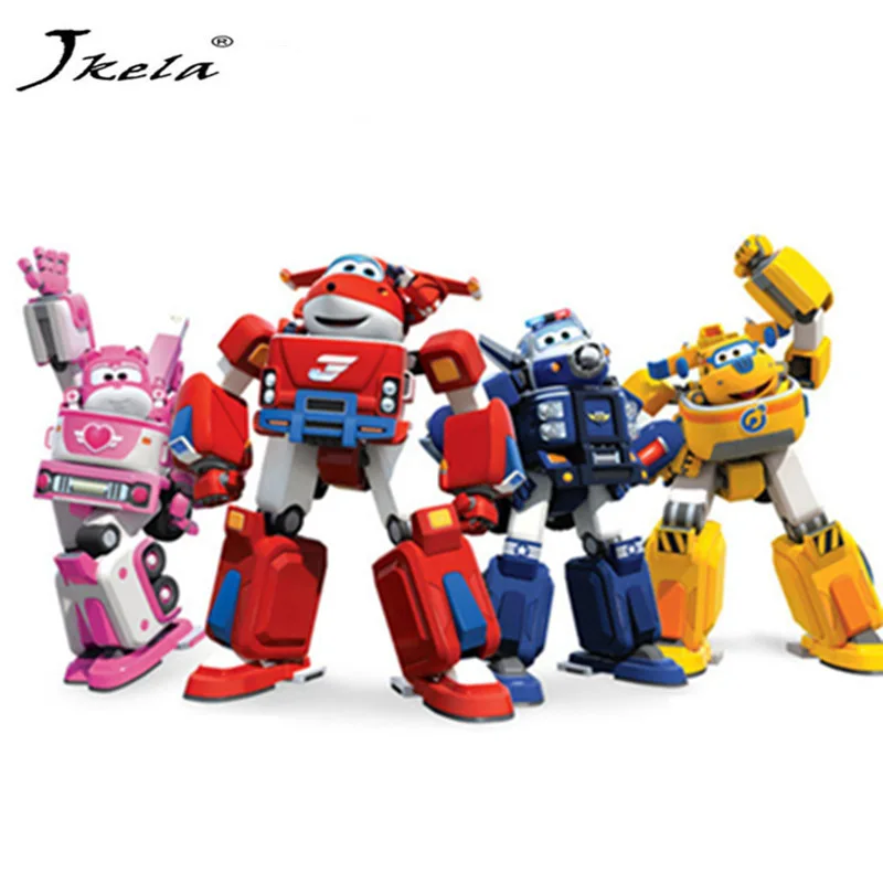 

[New] 17cm Super Wings Action figure toys Deformation Airplane Robot Action Figures Super Wing for children gift action