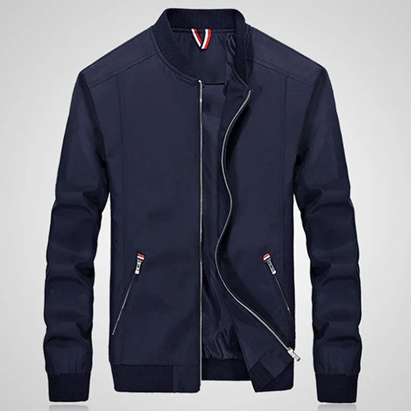 Aliexpress.com : Buy Autumn Thin Men Slim Fit Jacket Coats O Neck Solid ...