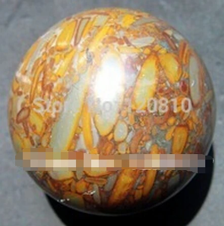 

SUIRONG---331+++BIG 50mm Natural Bamboo stone Jasper CRYSTAL SPHERE BALL