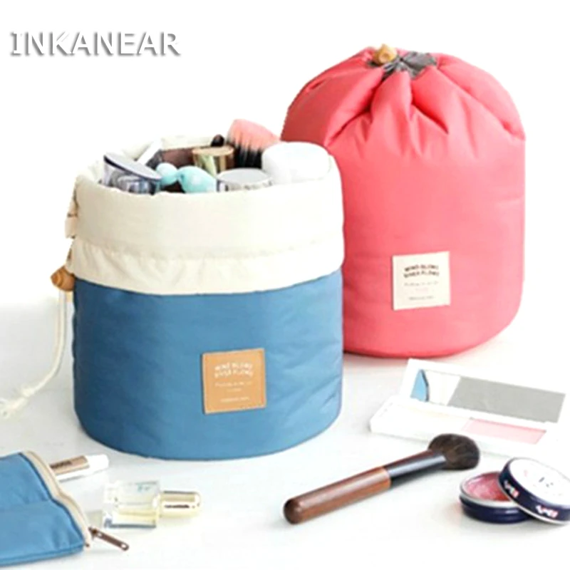 Portable Waterproof Drawstring Folding Hanging Traveling Toiletry