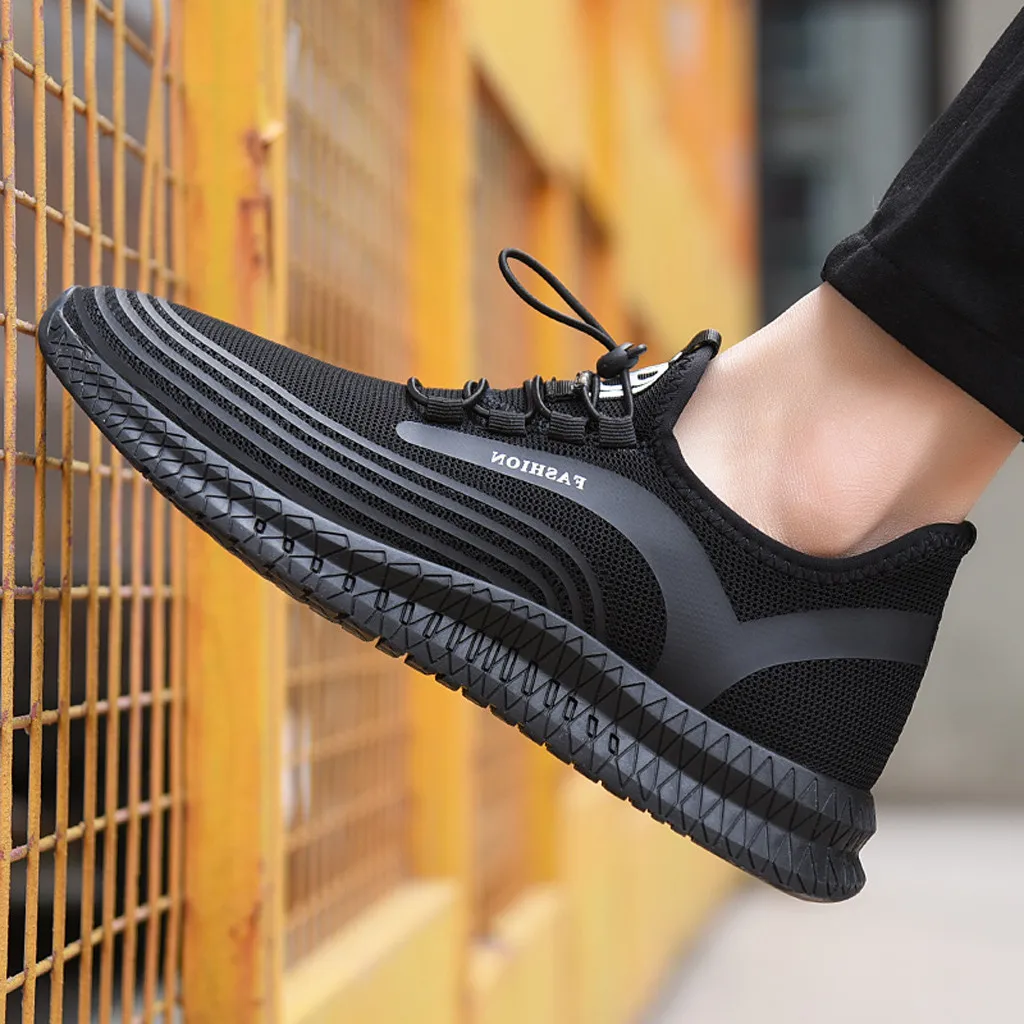 

man casual shoes summer Mens Casual Breathable Outdoor Mesh Running Flying Knit Shoes Sneakers casual shoes men dropshipping