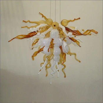 Buy Wedding Centerpieces Multi Colored Ceiling Light Hand Made Blown Glass Chandelier Home Decor