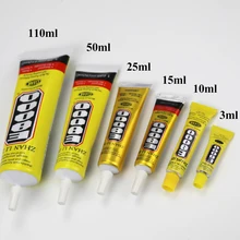 10 мл 15 мл 25 мл 50 мл 110 мл E8000 многоцелевой клей эпоксидная смола клей для ремонта обуви клей для мобильного телефона ремонт ювелирных изделий стекло