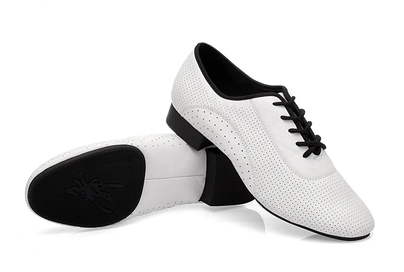 Теплые белые пышные отверстие современный Мужская обувь Кроссовки бальные для Латинской кадрили; GB спортивная обувь из натуральной кожи мужские