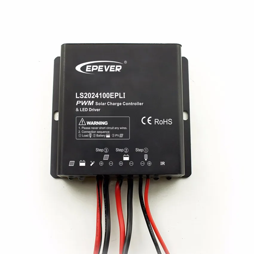 

EPSOLAR LS2024100EPLI 20A 12V 24V Solar charger controller timer IP67 Waterproof IR mobile APP