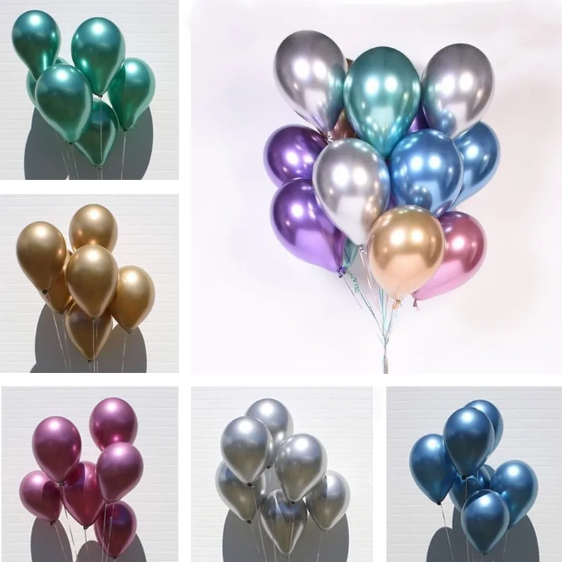 

10/20/30pcs 12inch Gold Sliver Black Latex Balloons Wedding Decorations Adult Helium Ballons Birthday Party Decorations Kids Toy